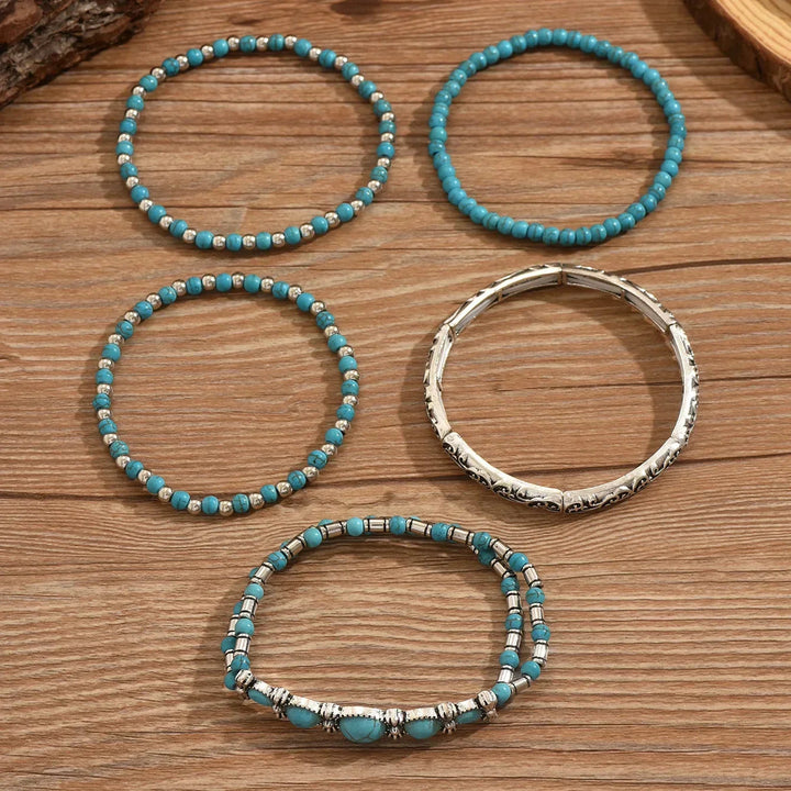Nilay - Boho-Style Turquoise Bracelets