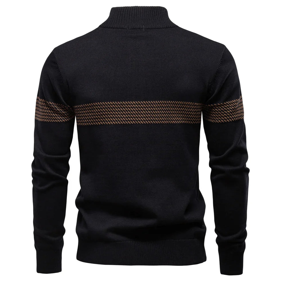 Amitai - Classic Half Zipper Knitted Sweater