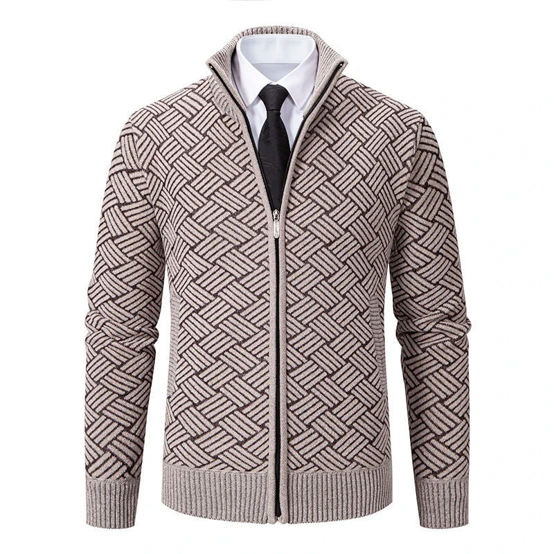 Guilherme - Chunky Knit Cardigan With Zipper