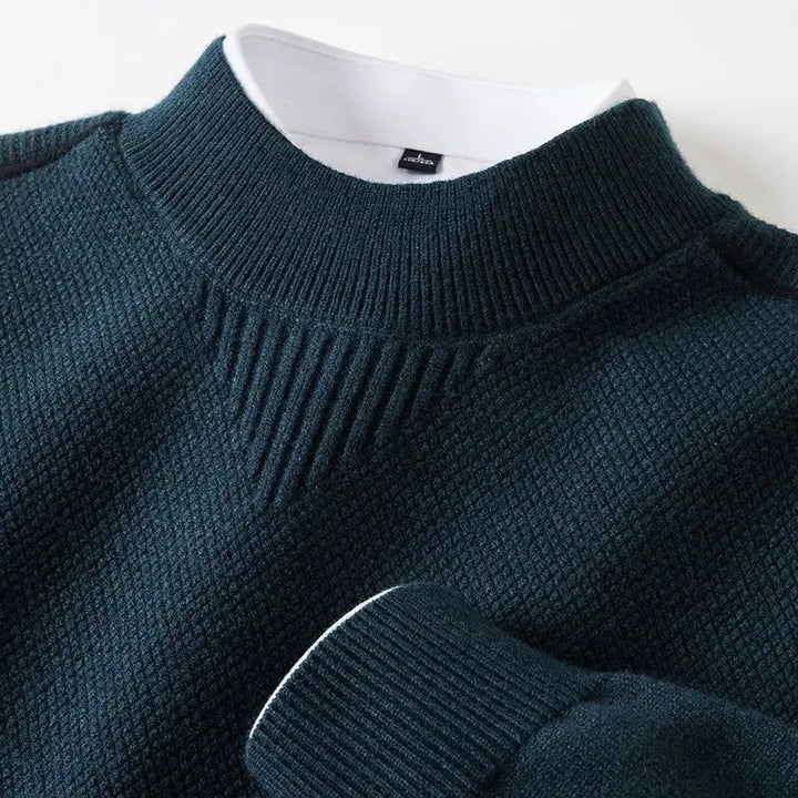 Calanthe - Long Sleeve Jacquard Sweater