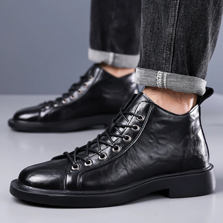 Ailton - Leather Lace Boots