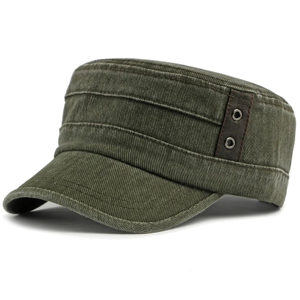 Pauzeasync - Denim Cap With Buckle Strap