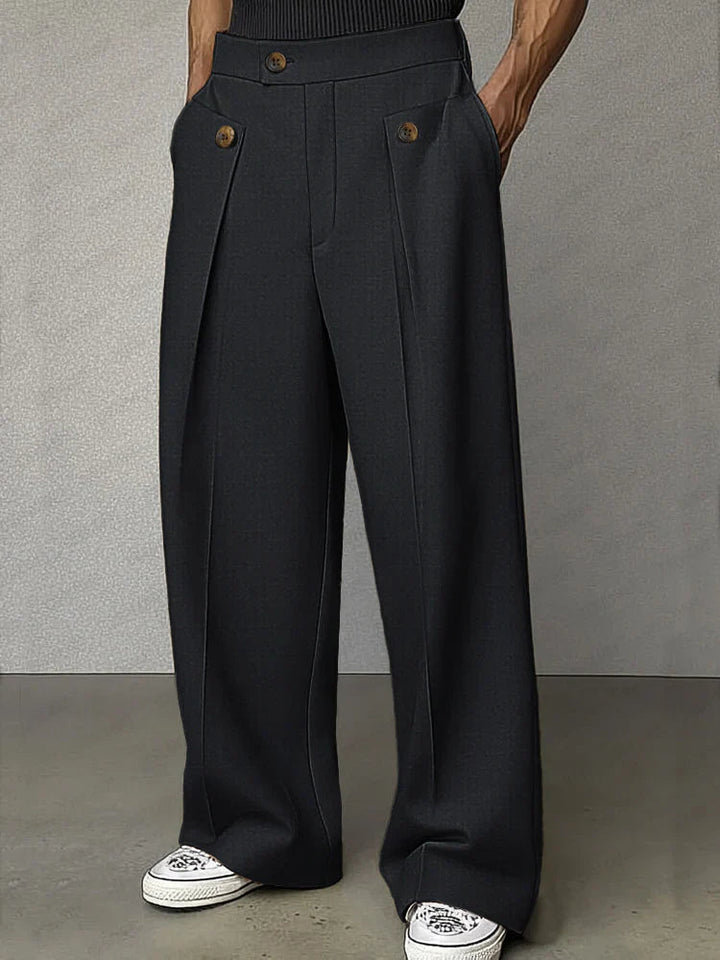 Anikia - Wide-Leg Dress Pants with Pleats