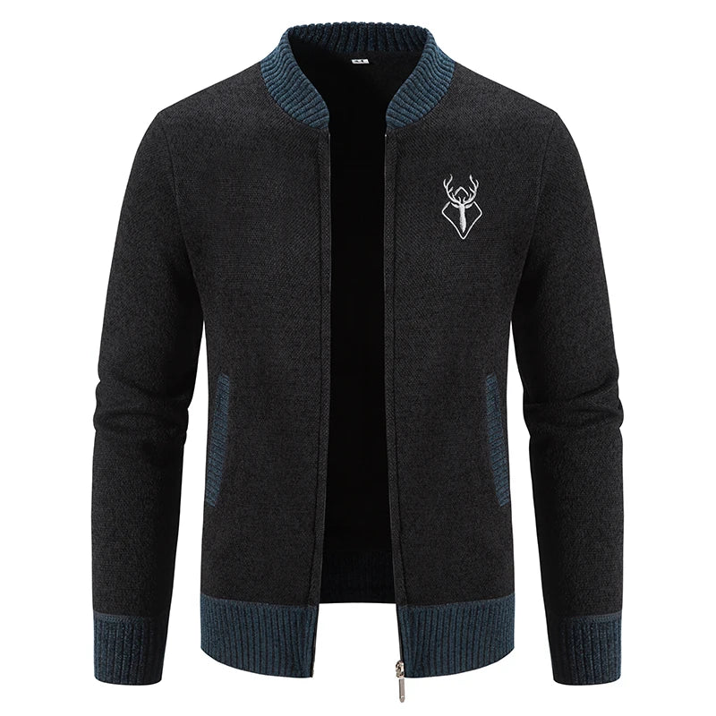 Ferrian - Knitted Cardigan With Zipper And Pockets