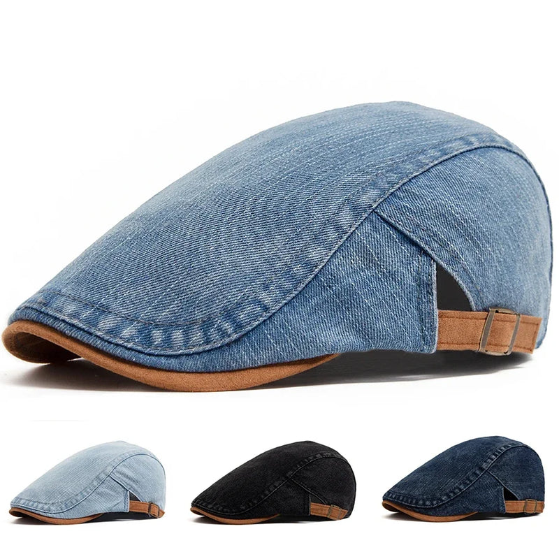 Mullins - Denim Flat Cap | 1+1 Free