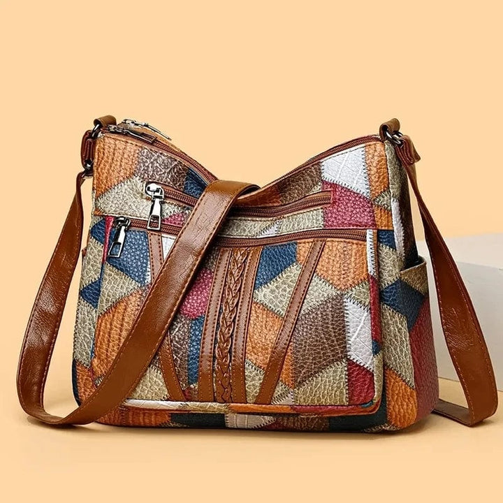 Solara - Mosaic Leather Handbag