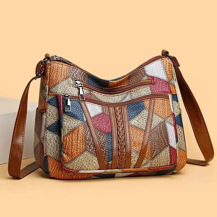 Solara - Mosaic Leather Handbag