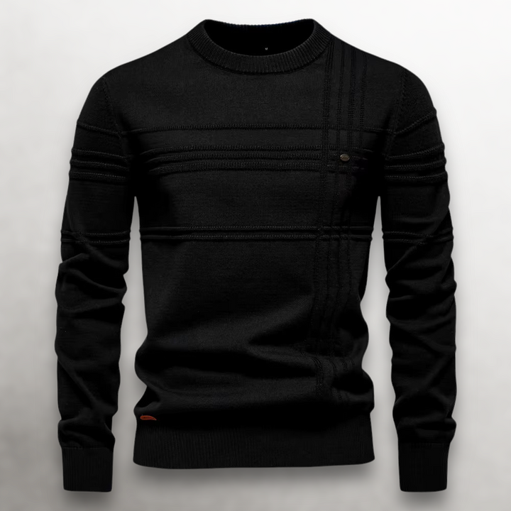 Mugur – Round Neck Pullover Knitted Sweater