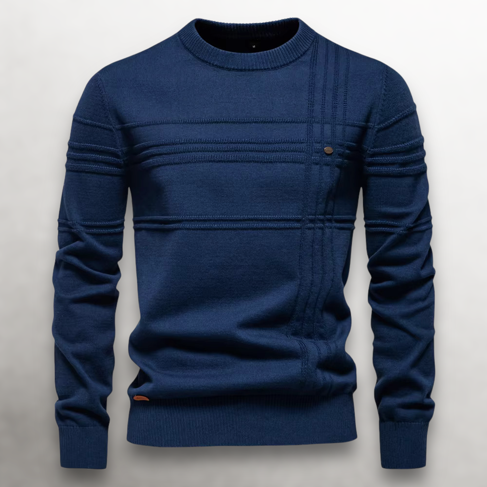 Mugur – Round Neck Pullover Knitted Sweater