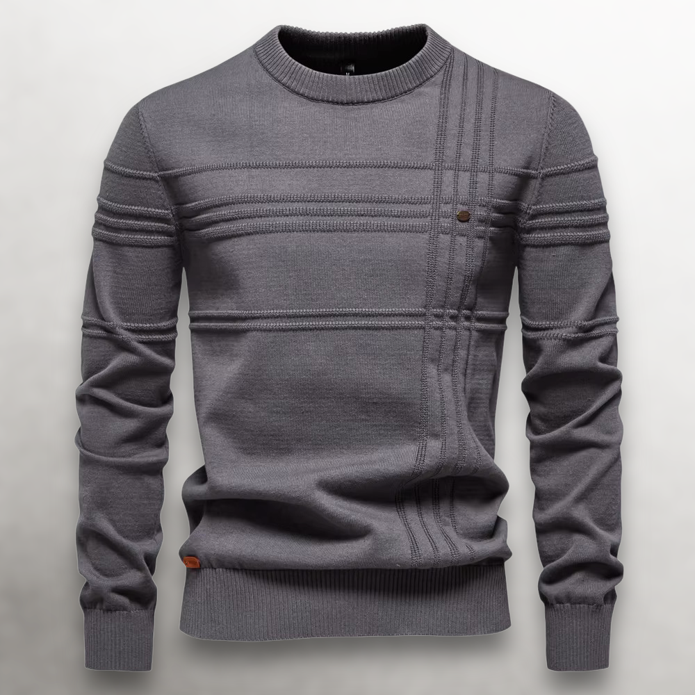 Mugur – Round Neck Pullover Knitted Sweater