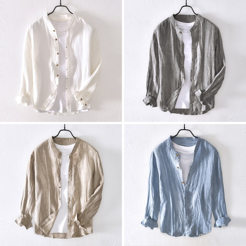 Murilo - Long Sleeve Linen Shirt