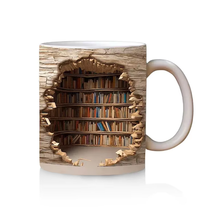 BookBrew - 3D Library Design Mug
