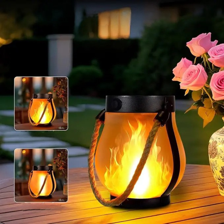 FireBloom - Solar Lantern Outdoor Lights