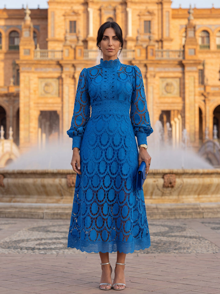 Maelle - Elegant Long Sleeve Lace Dress