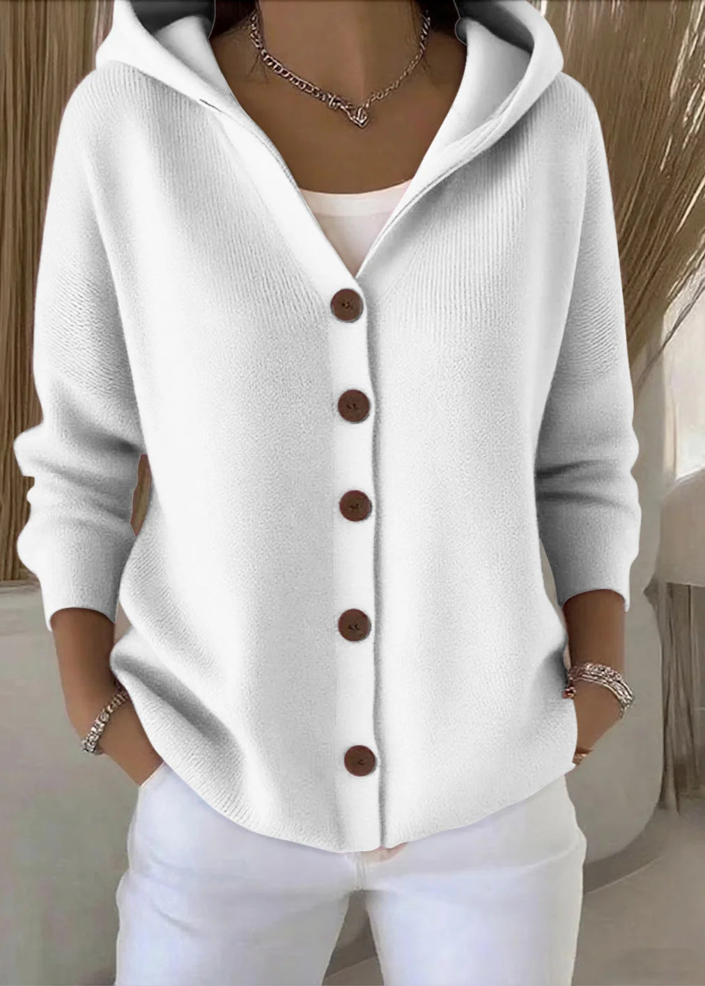 Kaley - Elegant Long Sleeve Cardigan