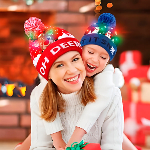MerryGlow - Christmas Knitted Light Up Hat