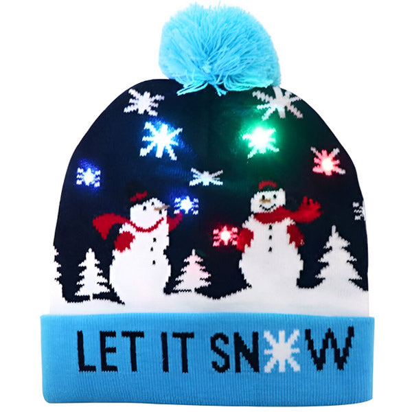 MerryGlow - Christmas Knitted Light Up Hat