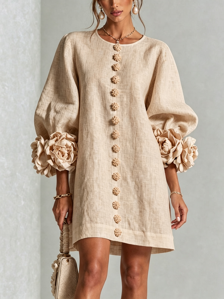 Hinan - Mini Dress With Floral Print