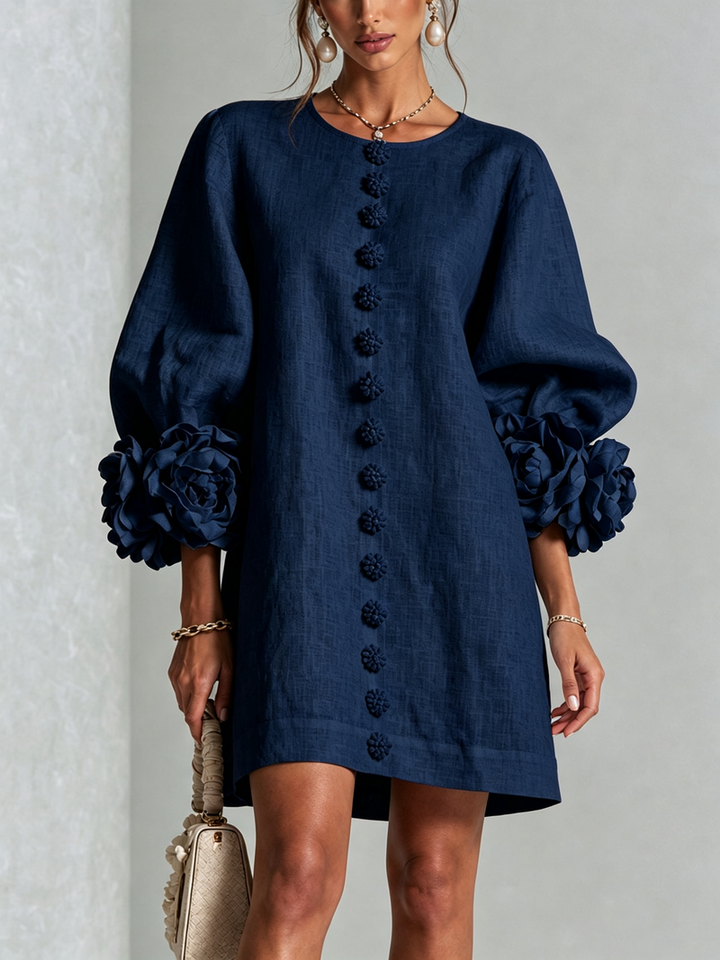 Hinan - Mini Dress With Floral Print