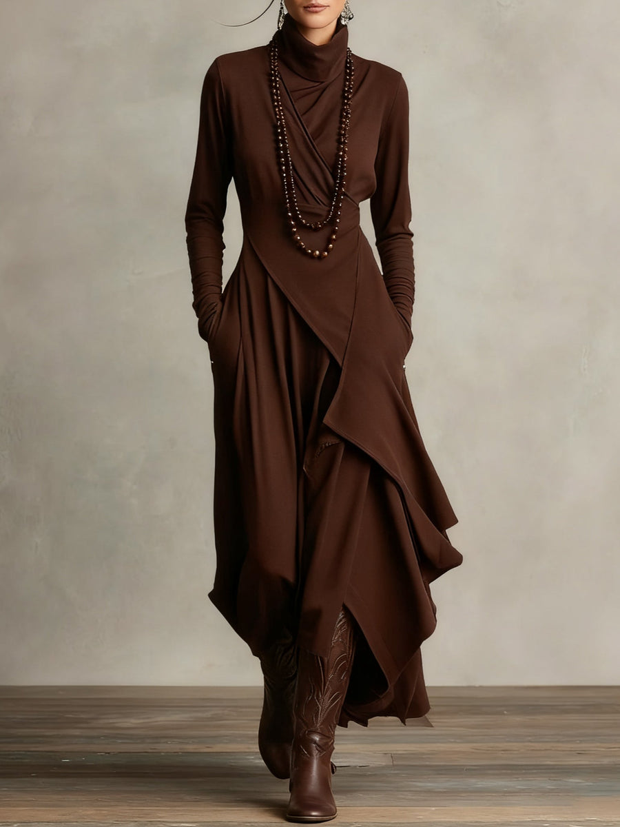 Patrizia - Asymmetrical Tunic Maxi Dress