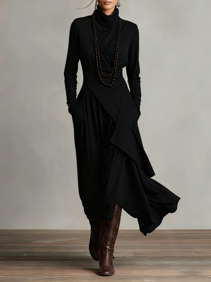 Patrizia - Asymmetrical Tunic Maxi Dress