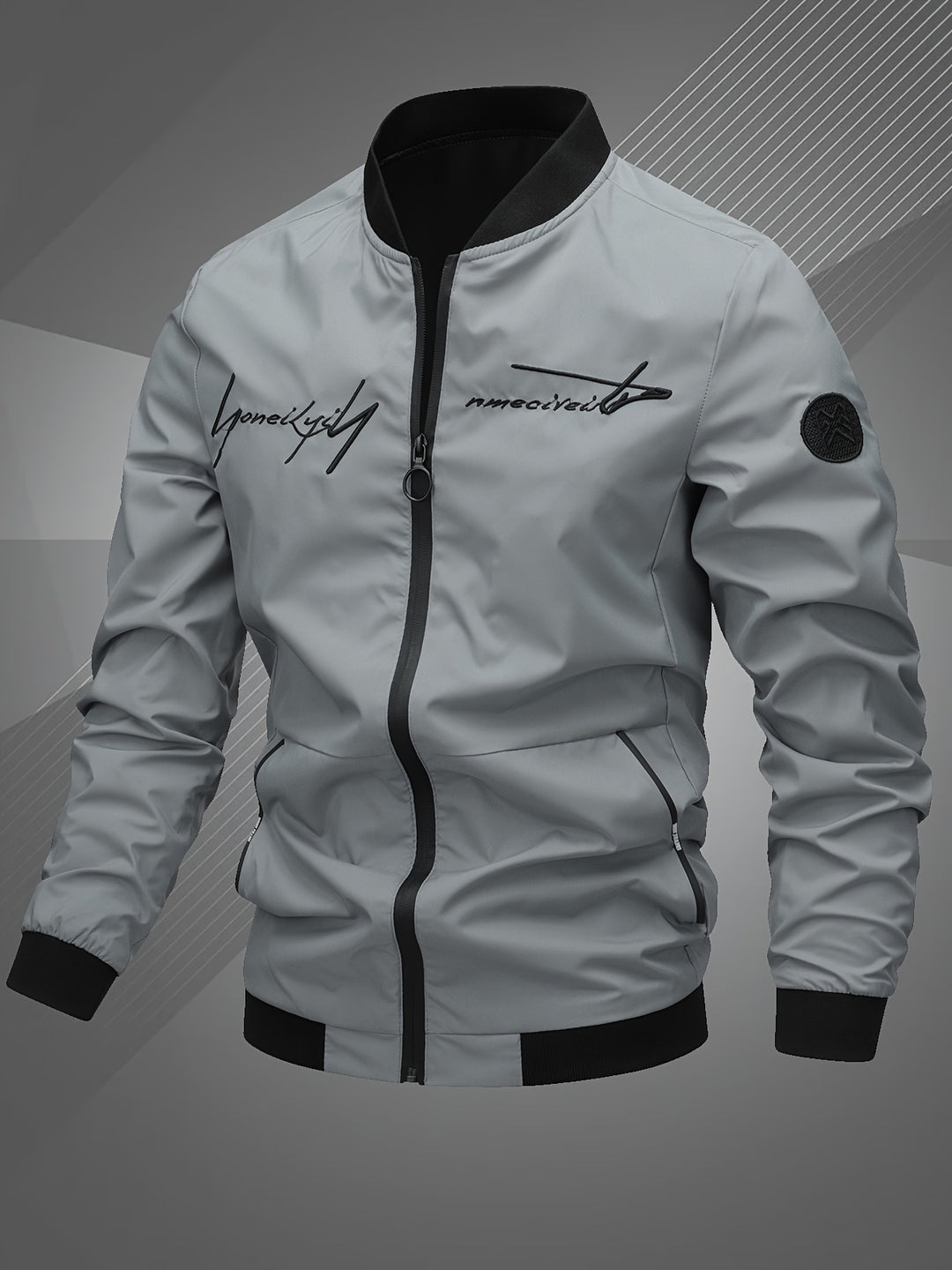 Hammond - Casual Long Sleeve Bomber Jacket