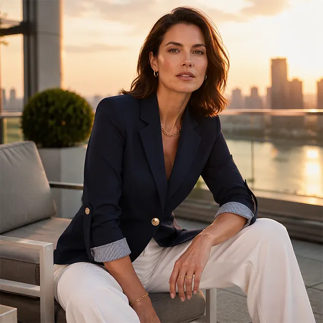 Rigieta - Casual Double Breasted Blazer