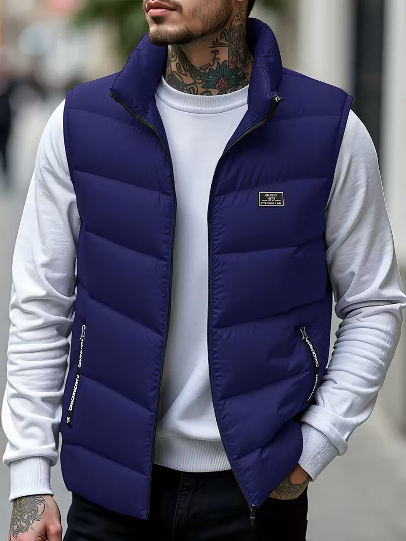 Amaury - Casual Zip-Up Puffer Vest
