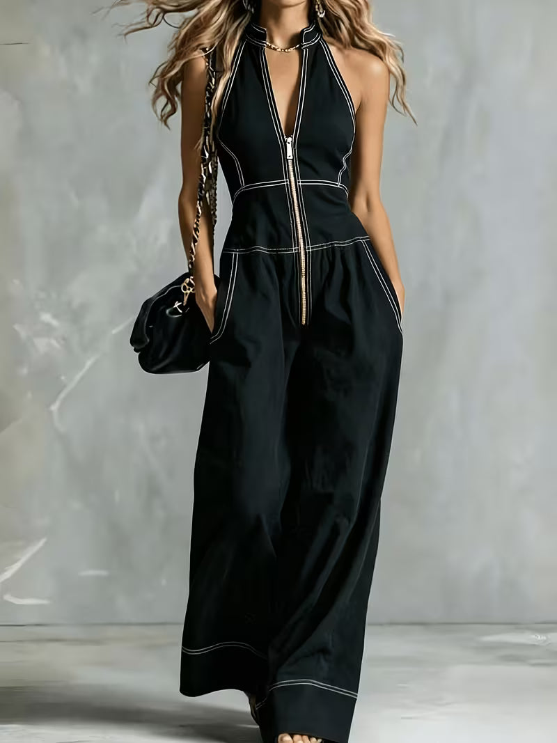 Bryana - Patchwork Striped Jumpsuit