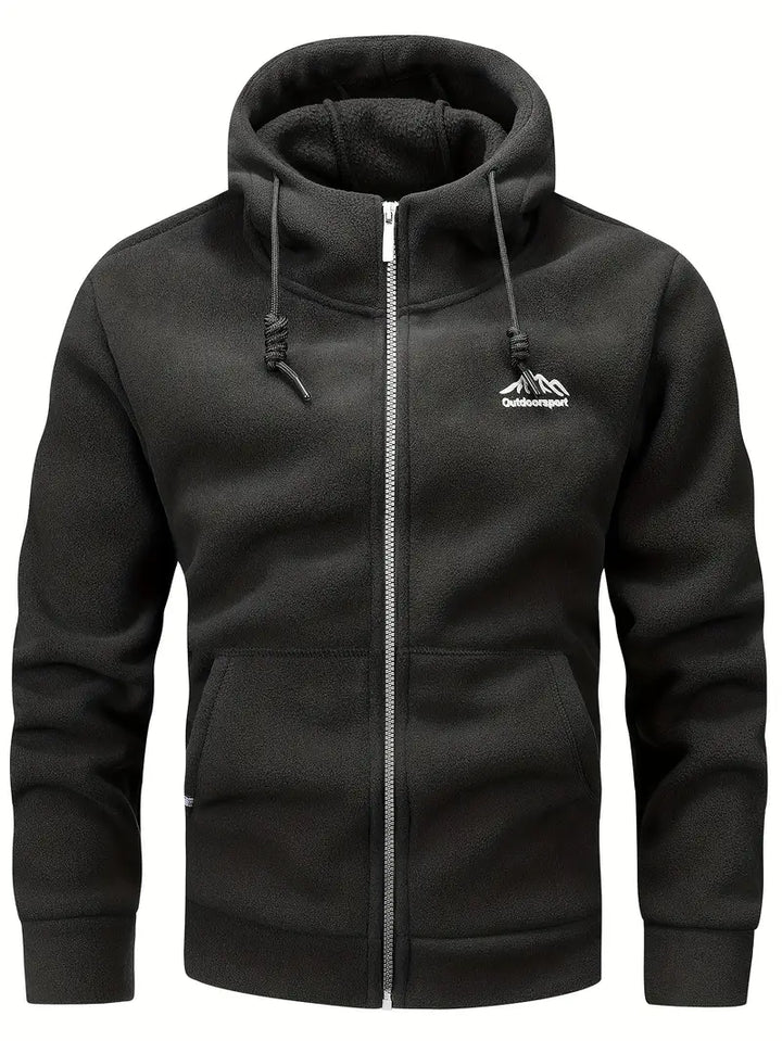 Aubin - Long Sleeve Zip-Up Hoodie With Pockets