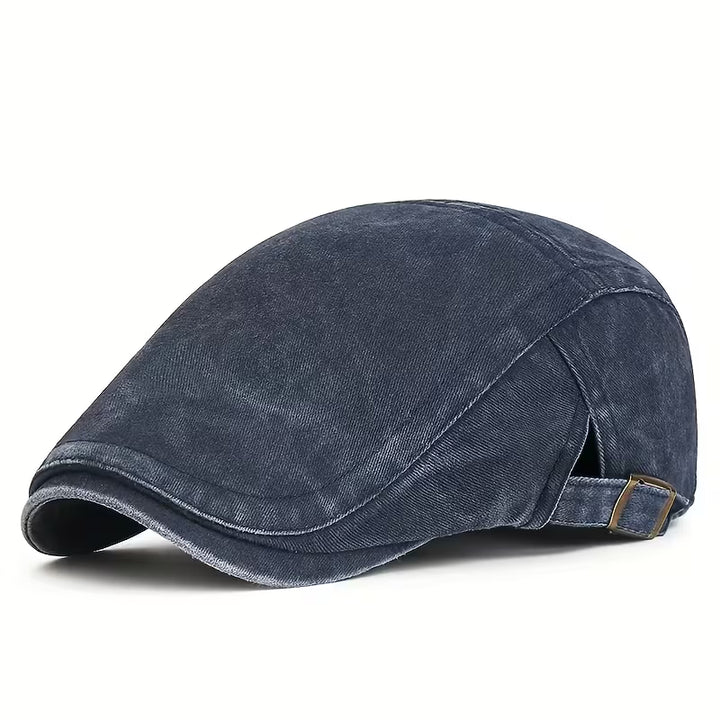ComfyLuxe - Denim Cap With Adjuastable Buckle