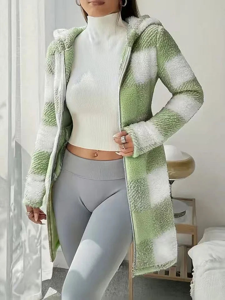 Tissaia - Stylish Hooded Jacket With Zipper