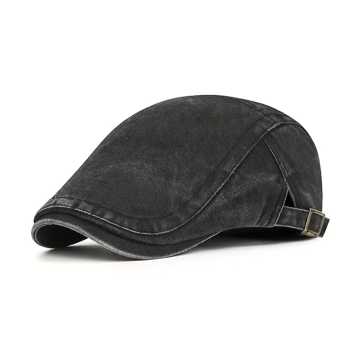 ComfyLuxe - Denim Cap With Adjuastable Buckle