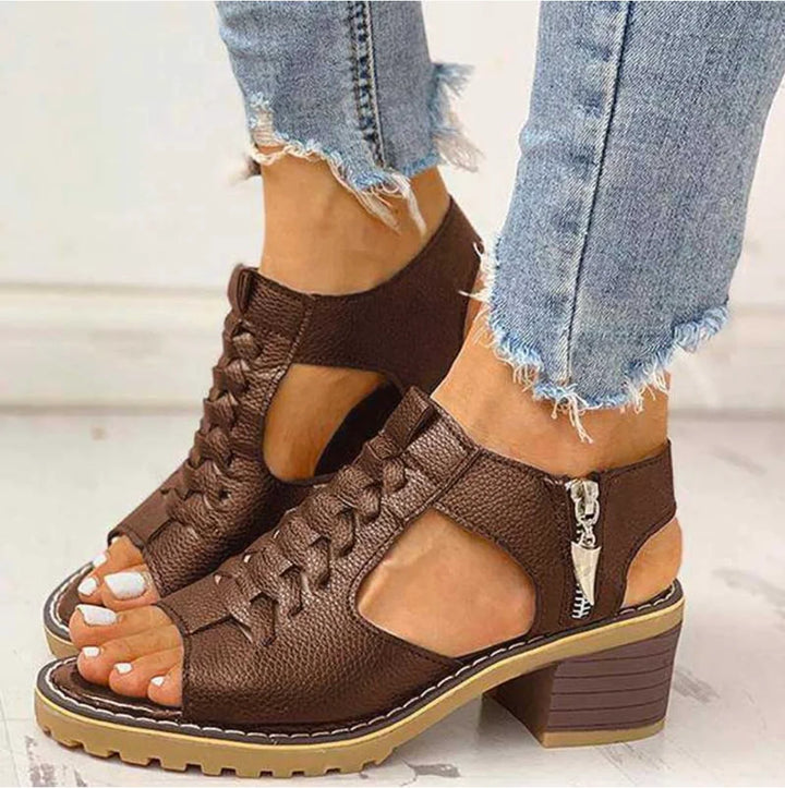 Benita - Orthopedic Sandal With Side Zipper