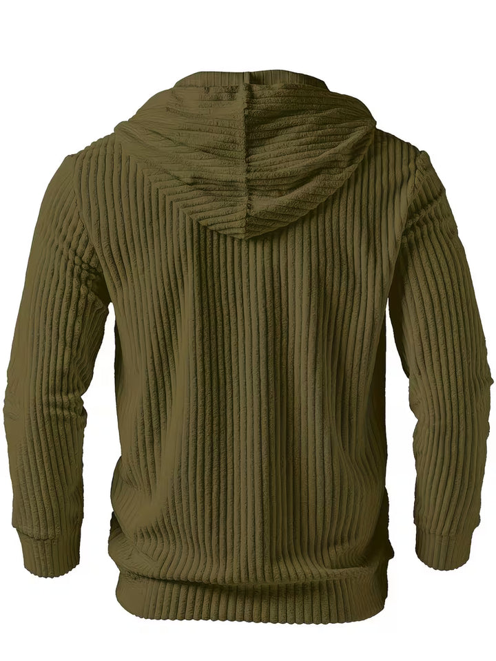 Colman - Elegant Textured Hooded Sweatshirt