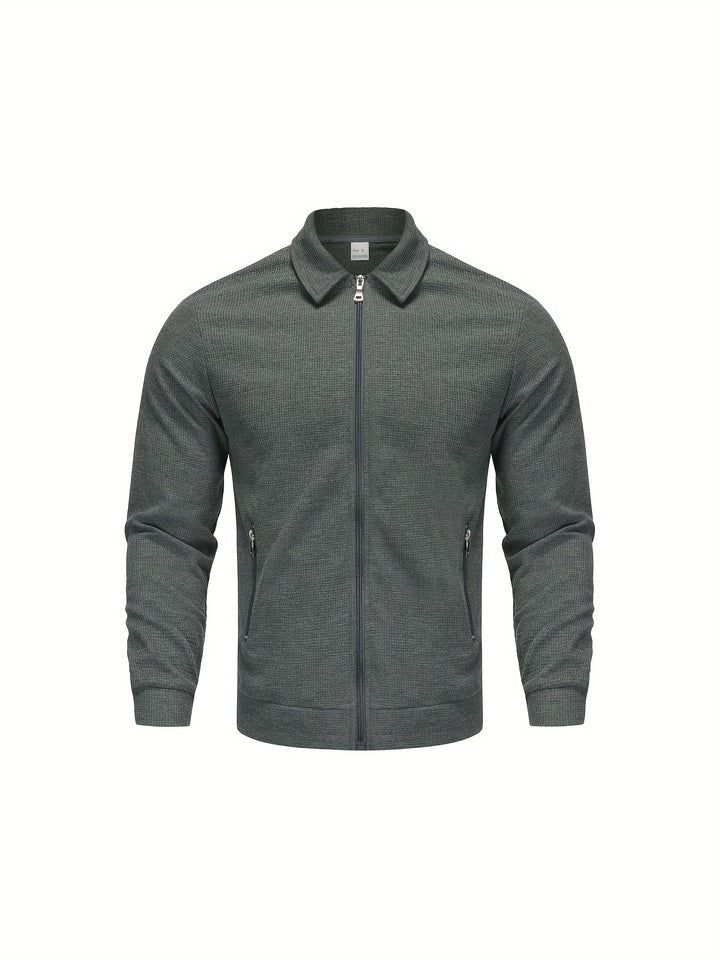 Marvin - Casual Polyester Zip-Up Jacket