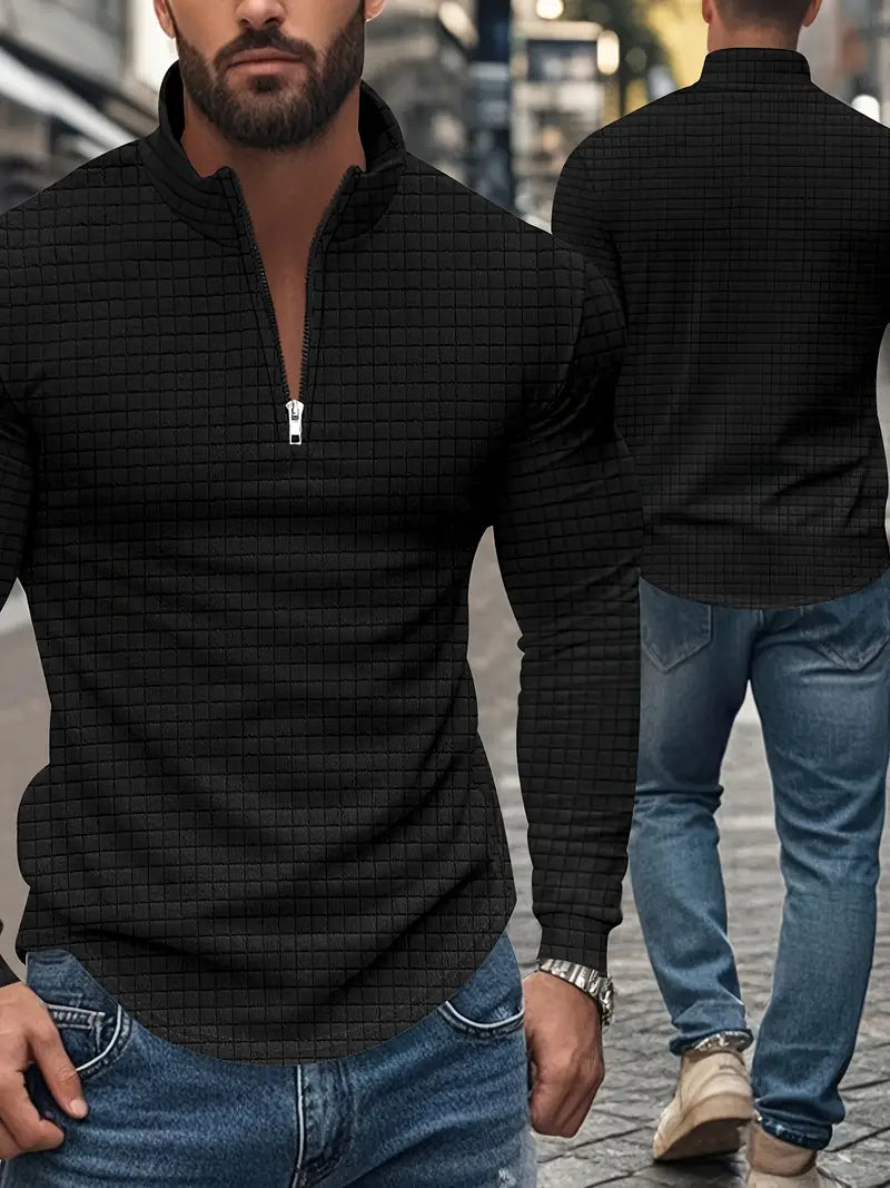 Jarryd - Long Sleeve Sweatshirt With Half Zipper