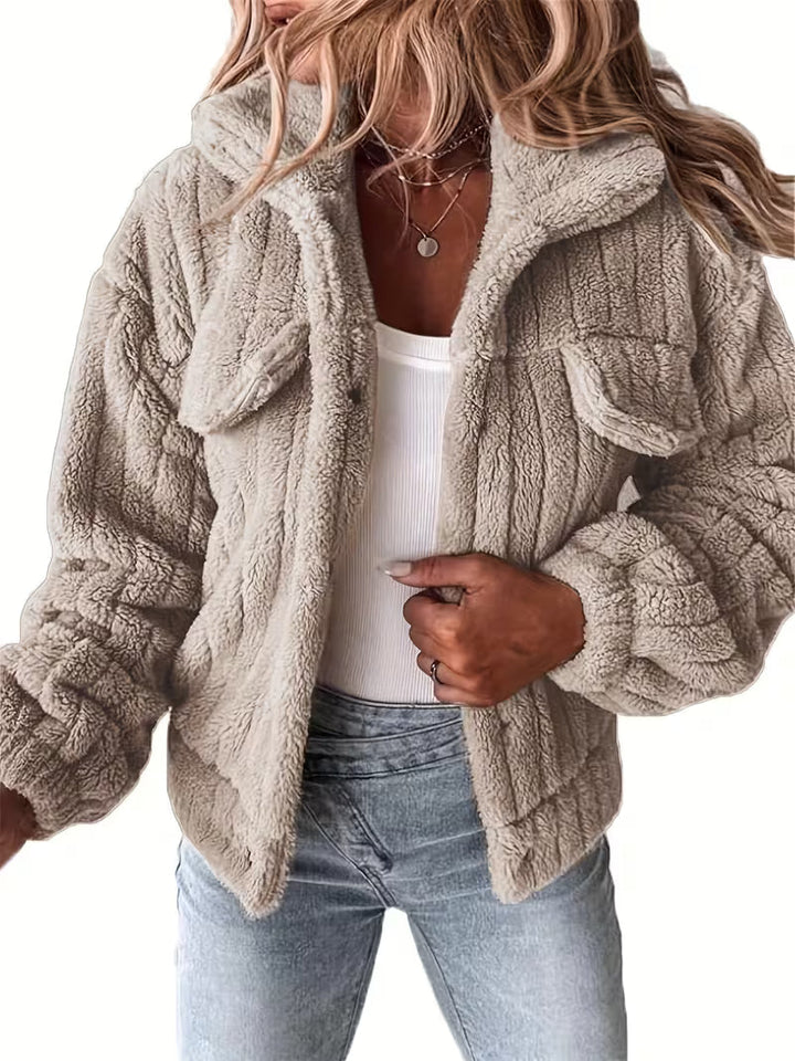 Lovana - Faux Fur Jacket Jacket With Pockets