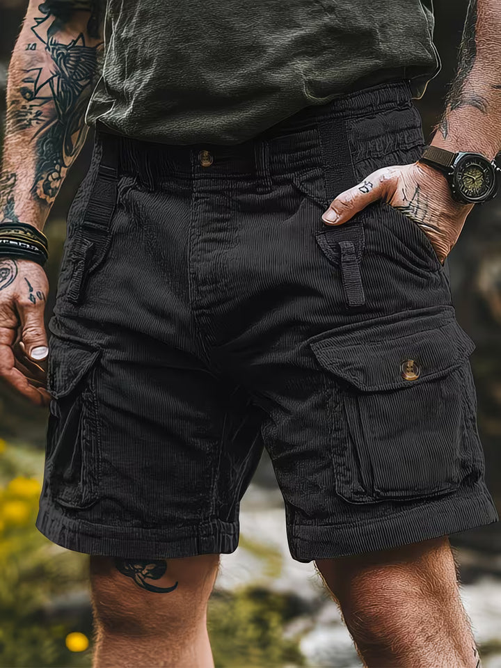 Jorit - Corduroy 3D Woven Cargo Shorts