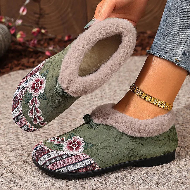 Anneisoria - Faux Fur Comfortable Shoes