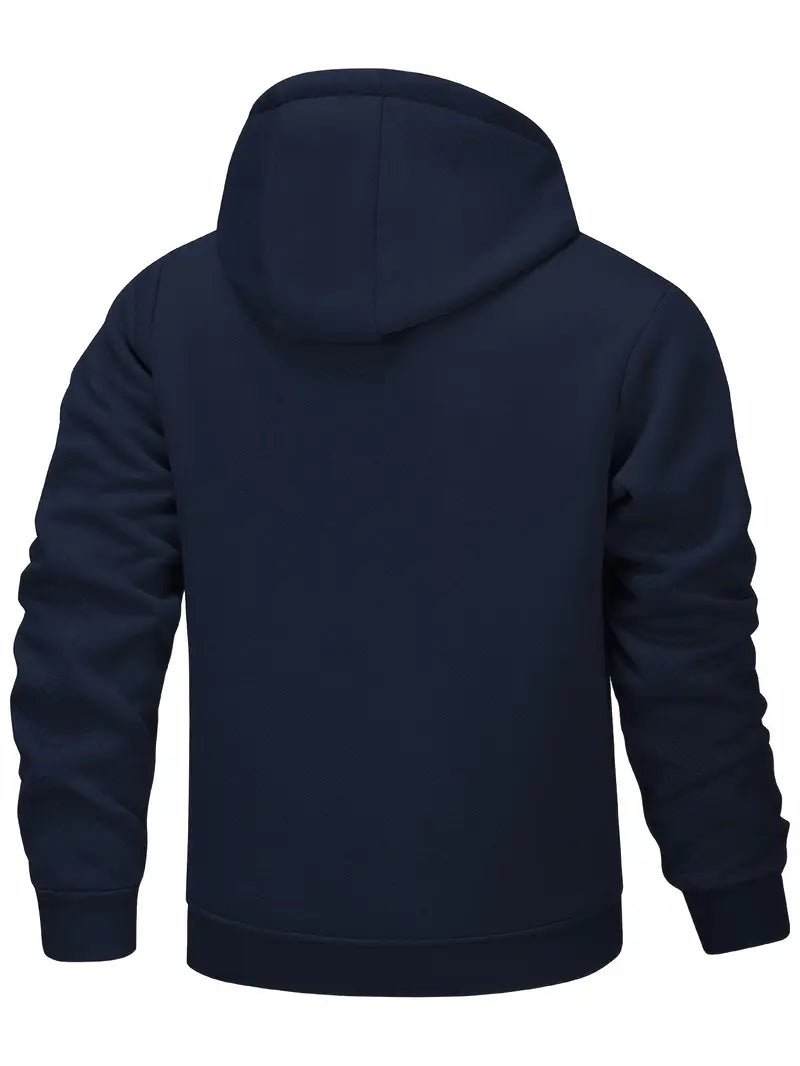 Helge - Casual Long Sleeve Zip-Up Hoodie