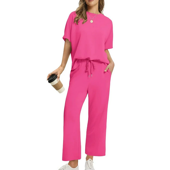 Shirona - Casual Top and Pant Two Piece Set