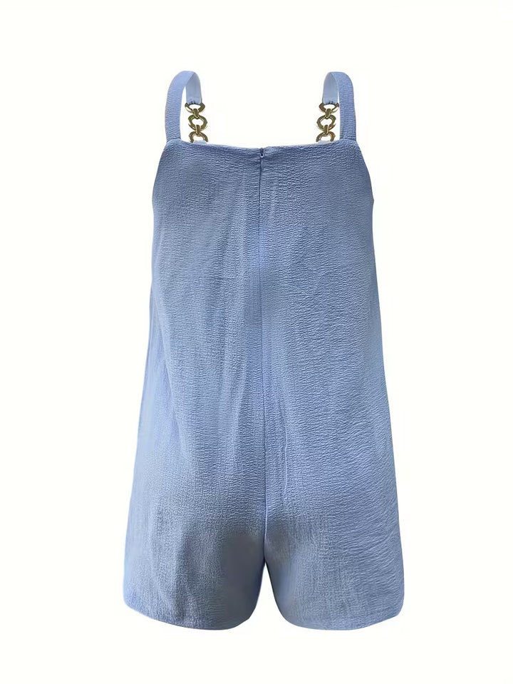 Loaiza - Sleeveless Chain Strap Jumpsuit