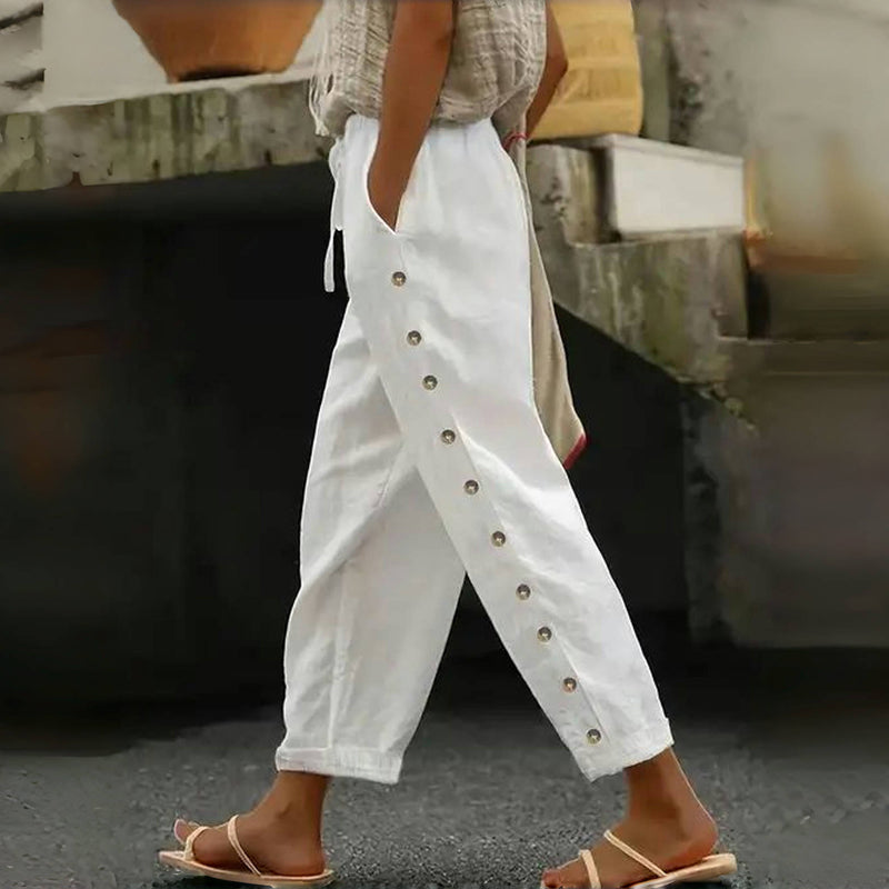 Mutandi - Casual Trouser With Stylish Button