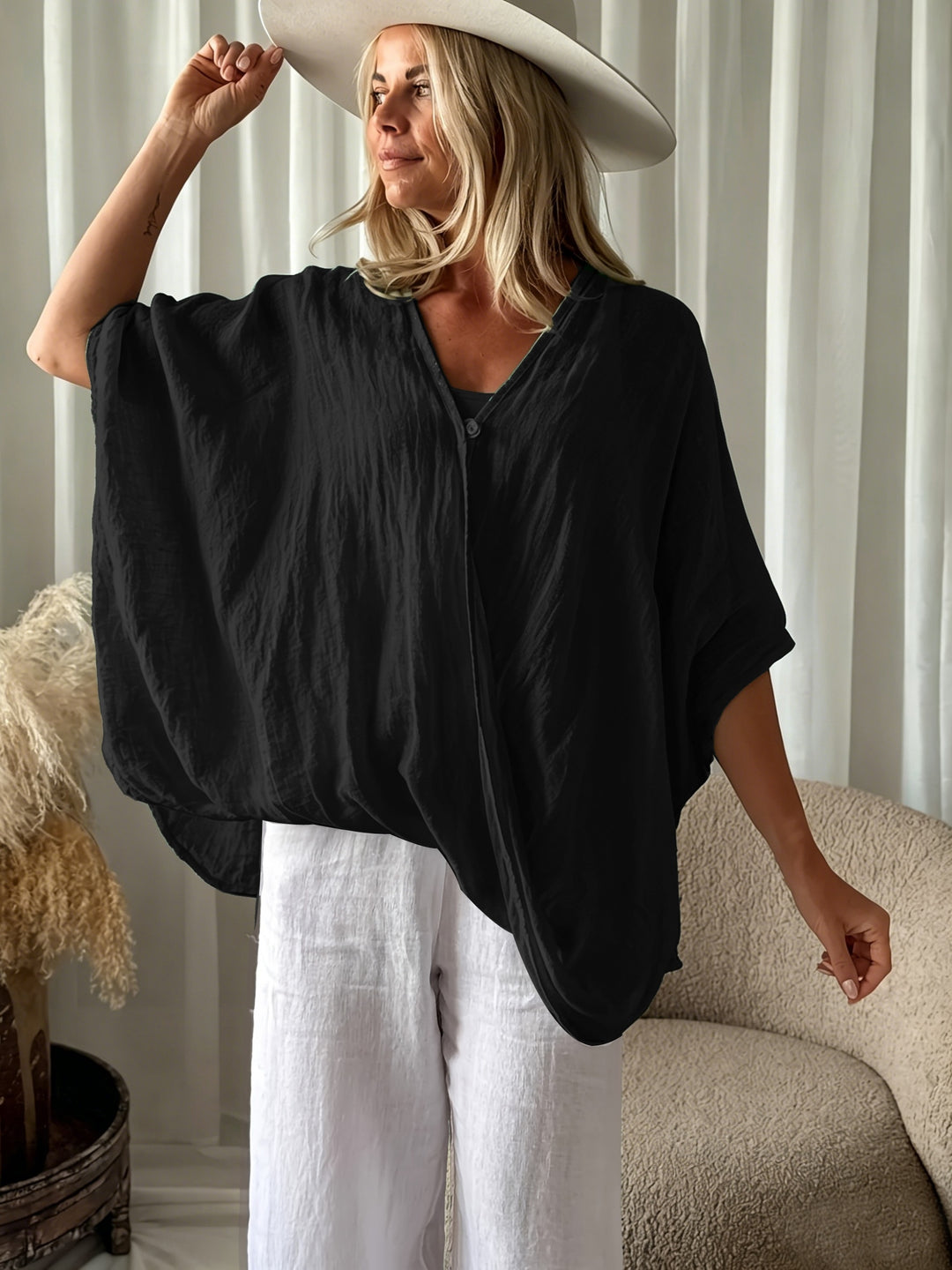 Winnie - Bohemian Blouse With Loose Sleeve