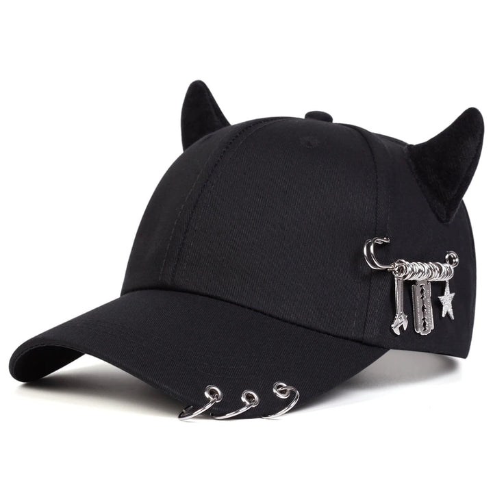 Gonzalez - Adjustable Cow Horn Peaked Cap