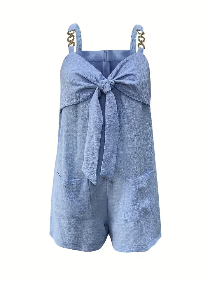 Loaiza - Sleeveless Chain Strap Jumpsuit