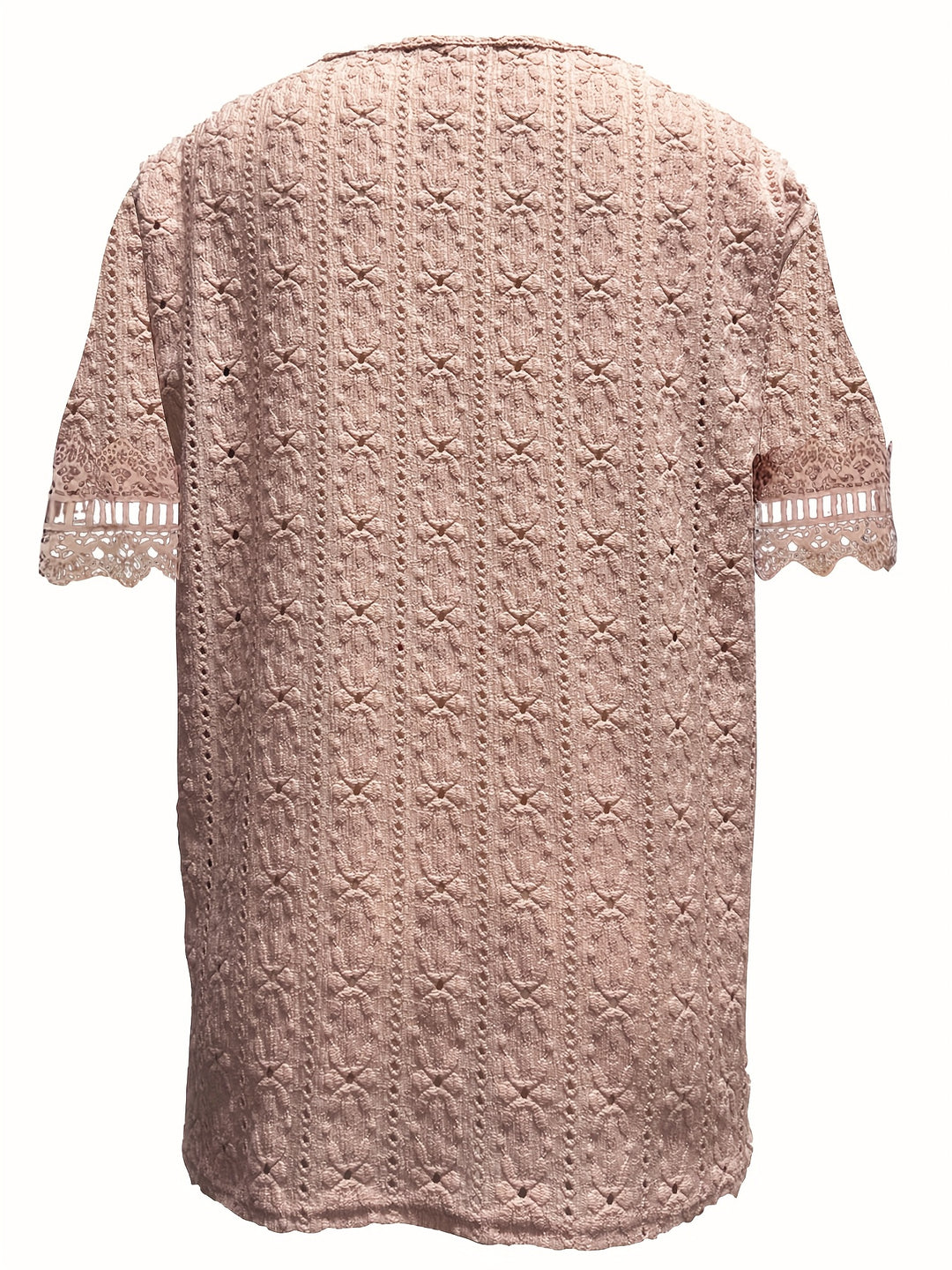 Rickea - Elegant Short Sleeve Blouse