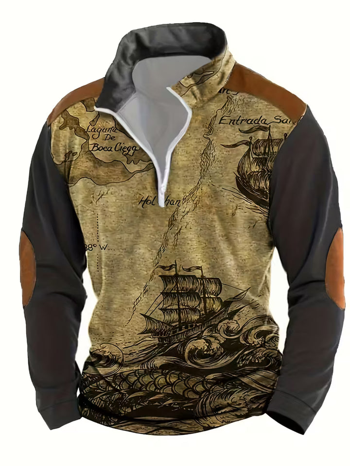 Didier - Vintage Pirate Ship 3D Print Sweatshirt