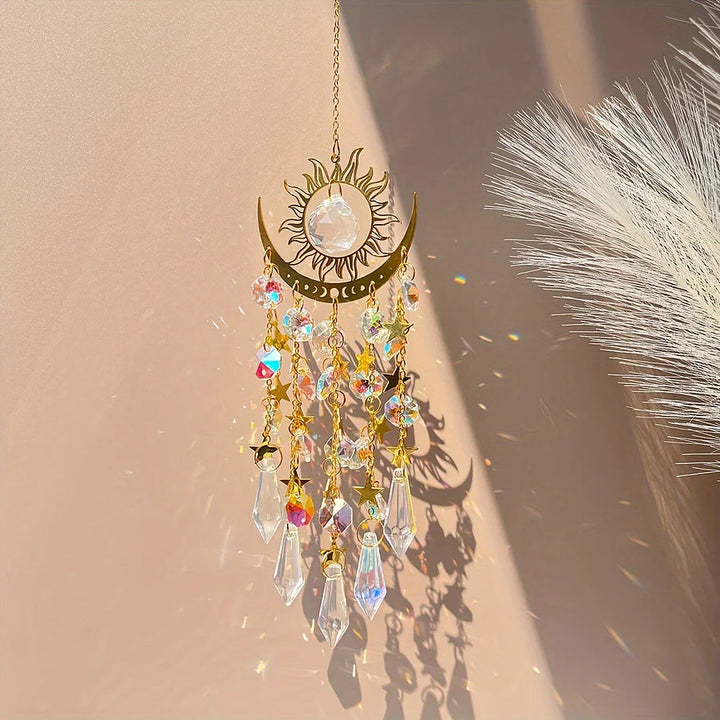 Glowcraft - Sun And Moon Pendant Crystal Light Ornaments